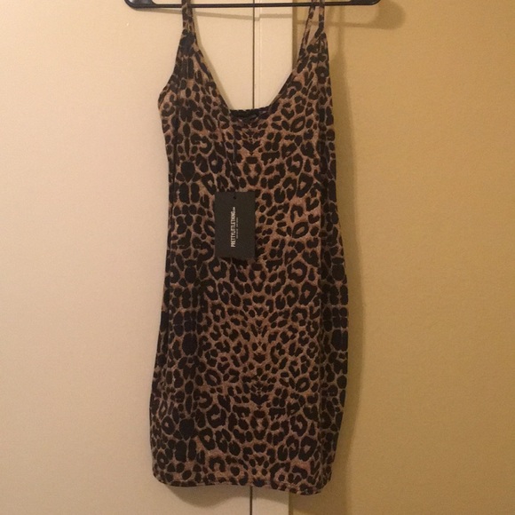 Leopard Print Mini Dress - Picture 1 of 3